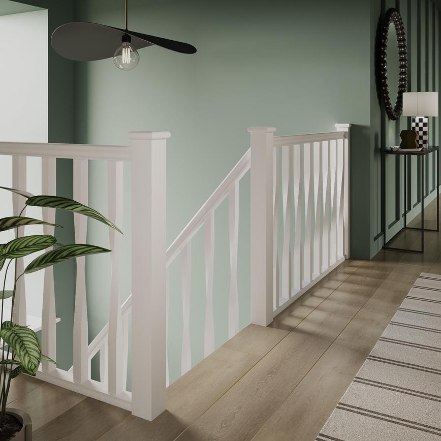 Howdens Softwood Twisted 41mm Spindle