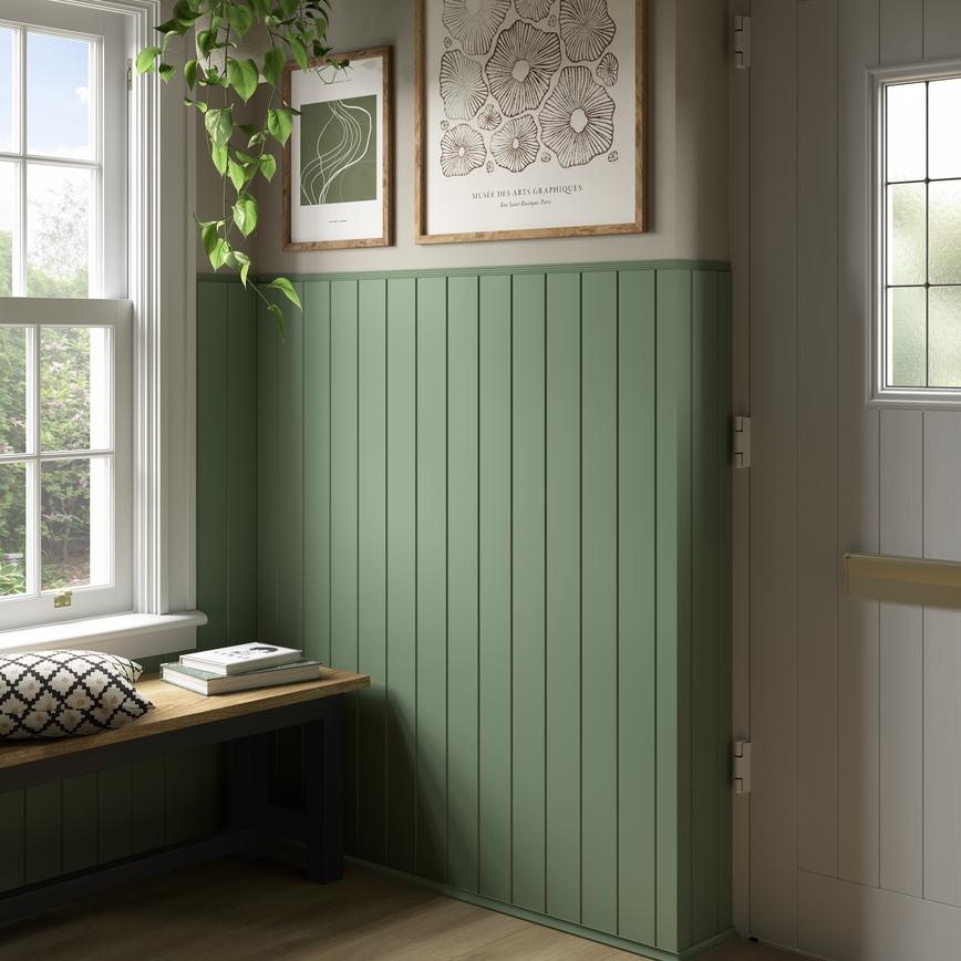 Howdens 2.4m x 21mm x 6mm Softwood Reeded Decorative Moulding