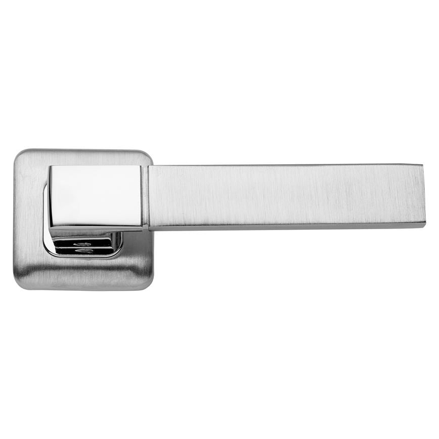 Alento - Satin / Polished Chrome Rose Handle
