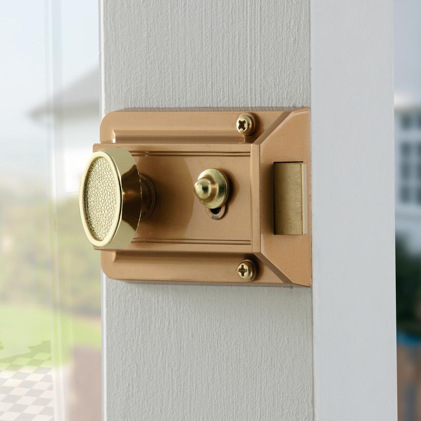 Economy Brass Cylinder Nightlatch