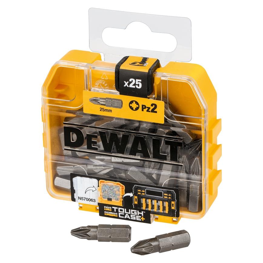 DeWalt PZ2 Steel Pozi Screwdriver Bit Pack of 25