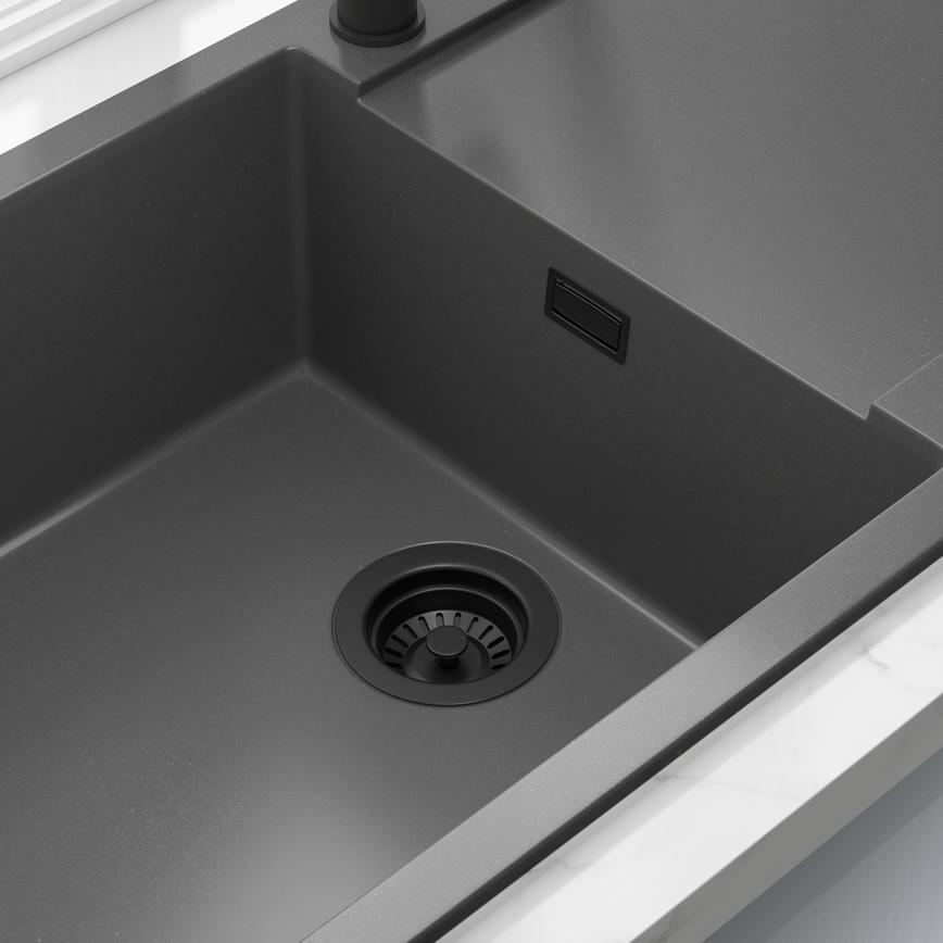 Strainer 1.0 Bowl Kit Bowl Square Overflow Black