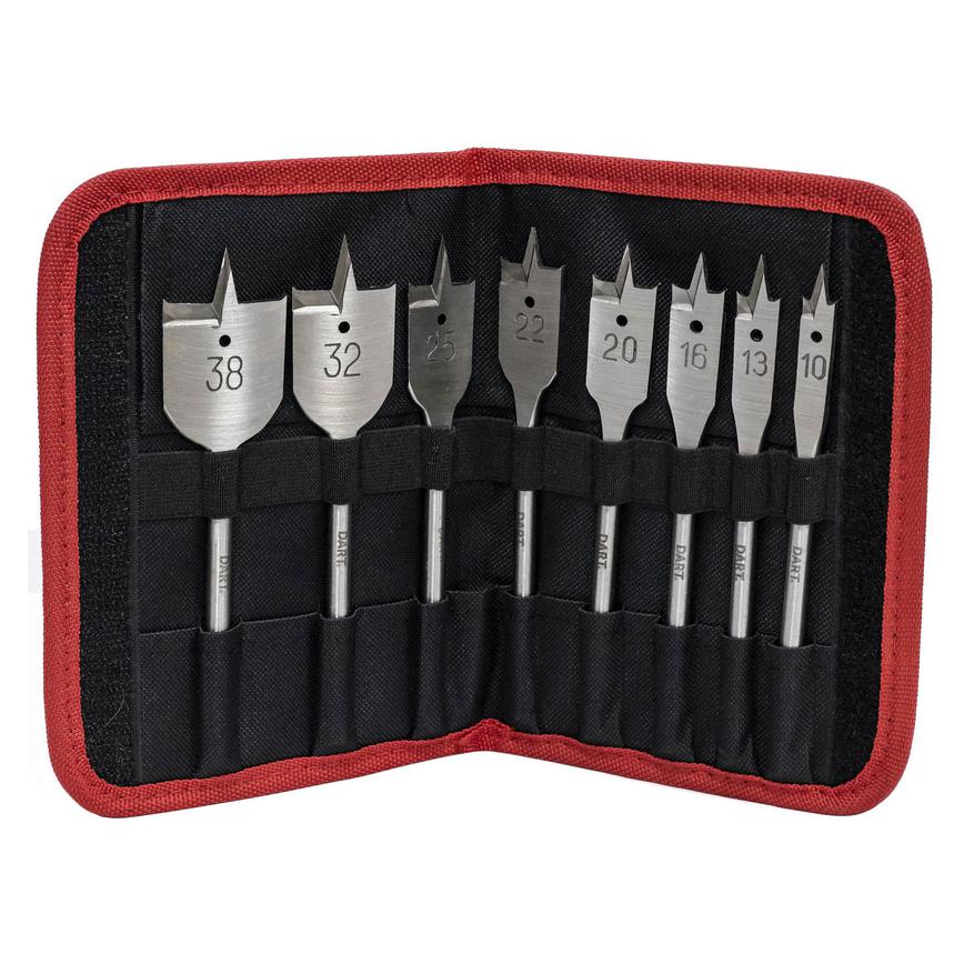 DART 8 Piece Flat Bit Set