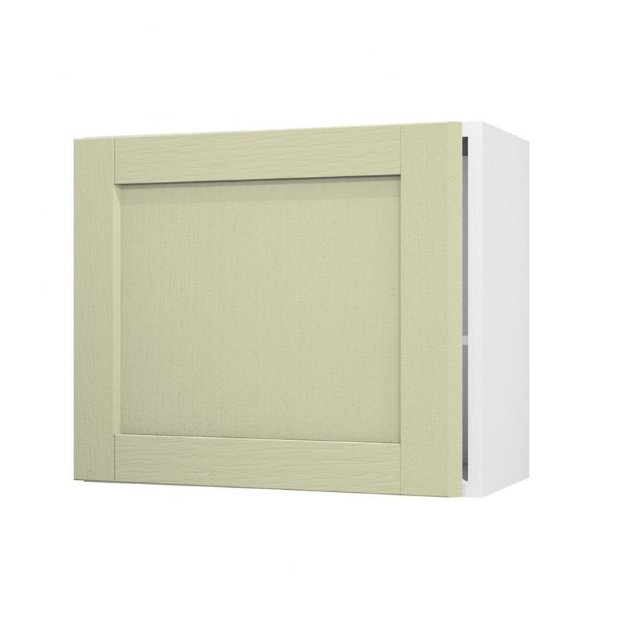 Allendale Sage Green 600 Tall Integrated Microwave Topbox Door Open