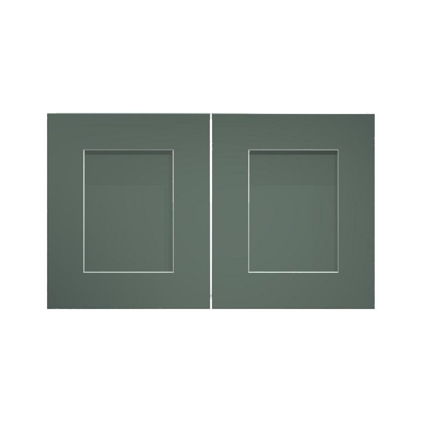 Chelford Fir Green 800 Double Belfast Sink Door