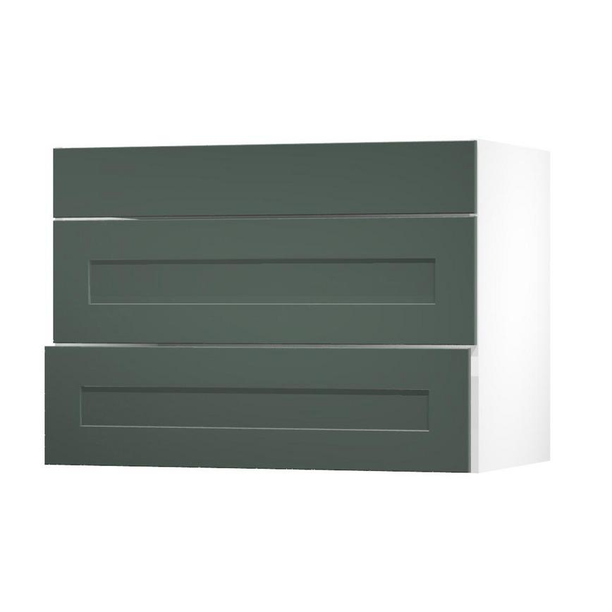 Chelford Fir Green 1000 Fridge Freezer Wall Door Open