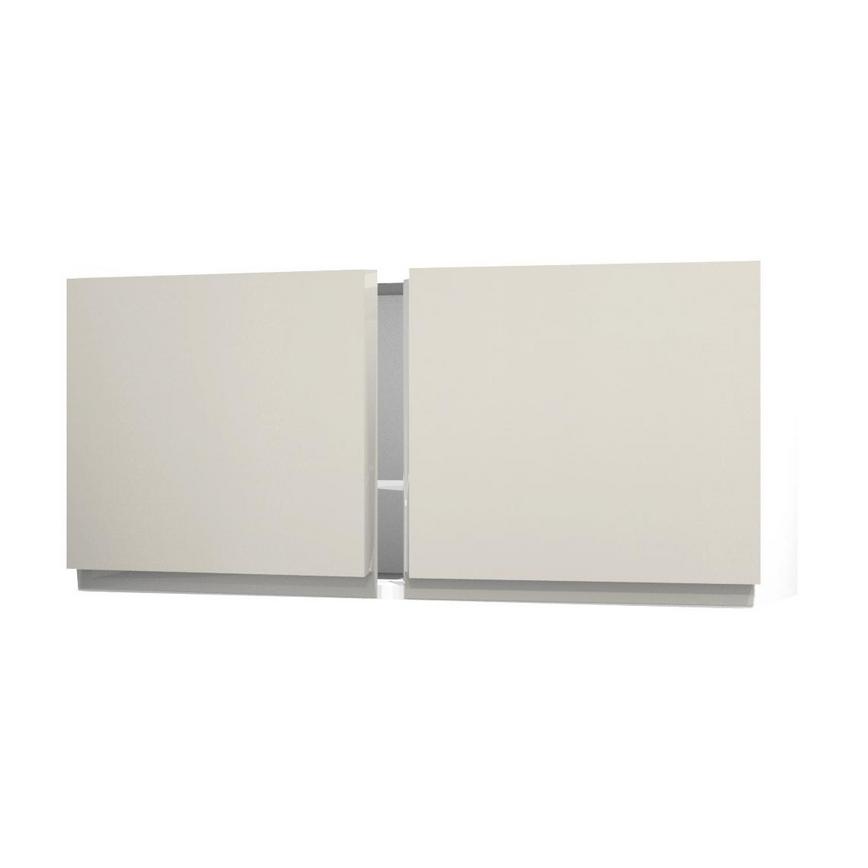 Clerkenwell Gloss Porcelain 500mm x 460mm Tall Bridging Unit Shown Open at an Angle as a Pair of Doors
