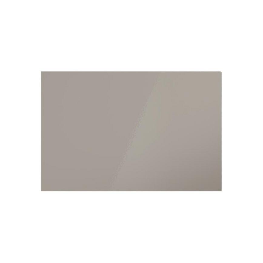 Hockley Mirror Gloss Sand Grey 600mm x 394mm Pan Drawer Shown Closed from the Front as Part of a Drawer Unit