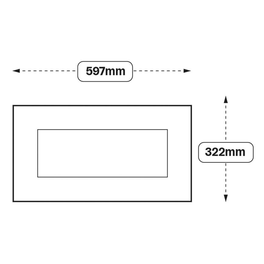 Chilcomb 600 Microwave Topbox Door (XX72)
