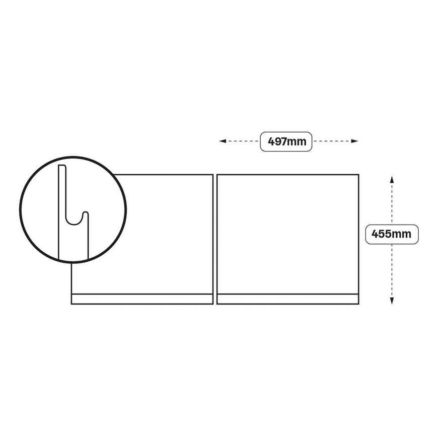 Integrated Handle 500 Bridge Unit Door (XX76)