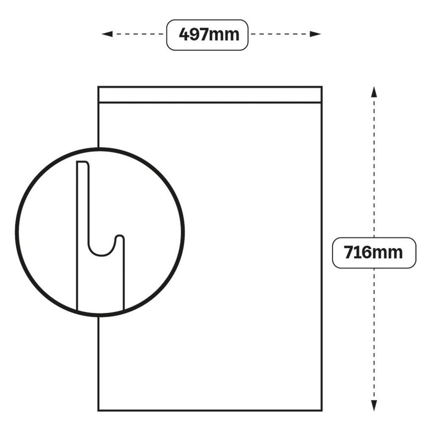 Integrated Handle 500 Full Height Door (XX10)