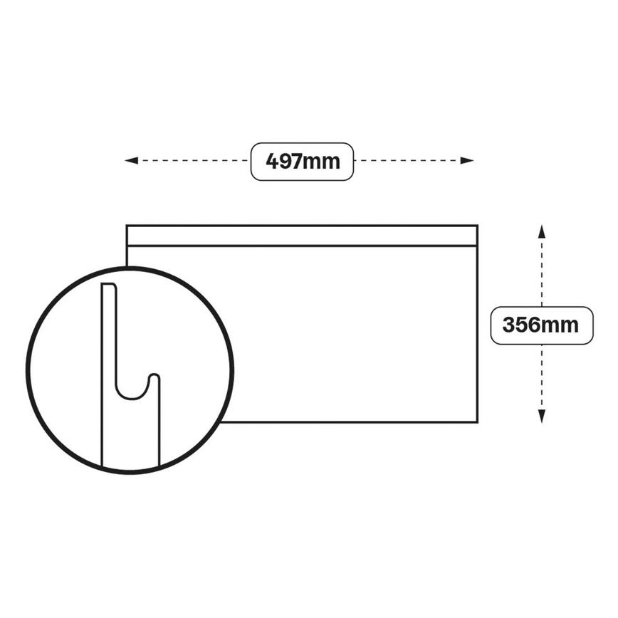 Integrated Handle 500 Half Height Door (XX48)