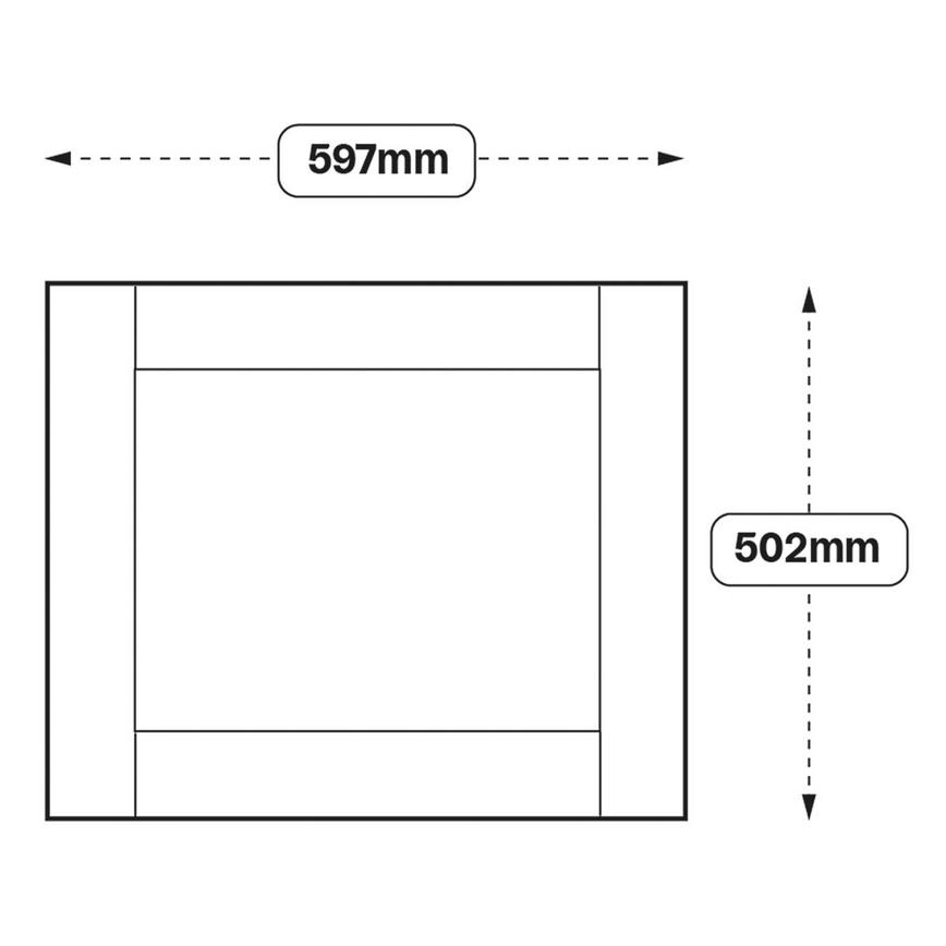 600 Microwave Tall Topbox Door (XX79)