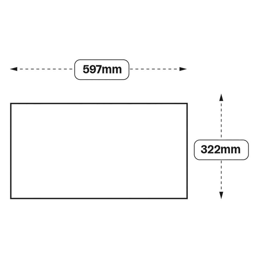 Slabs 600 Microwave Top Door (XX72)