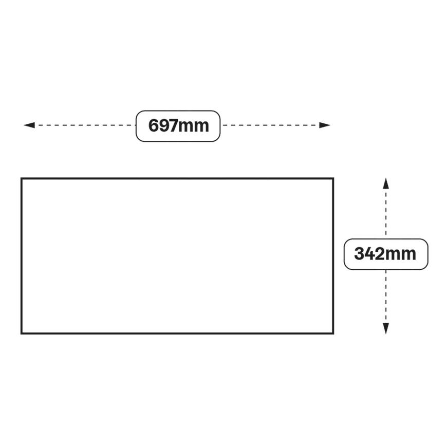 Slabs 700 Half Height Door 342mm (XX0H)