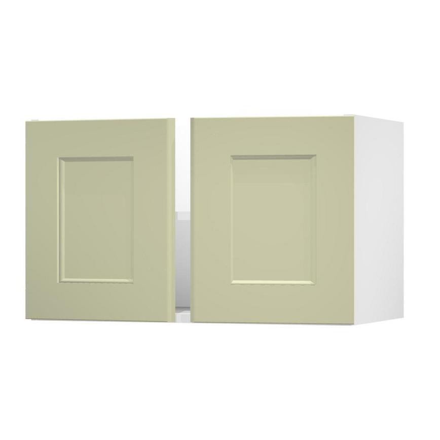 Elmbridge Sage Green 800 Double Belfast Sink Door Open