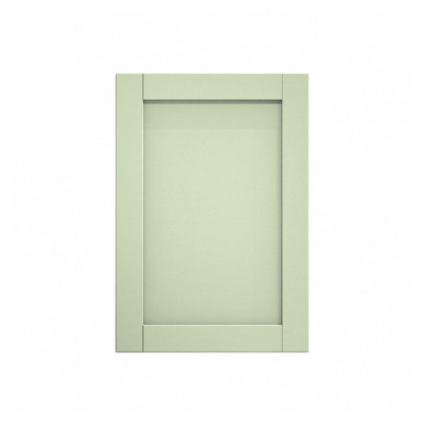 Witney Reed Green 500mm x 720mm Full Height Door Shown Closed from the Front