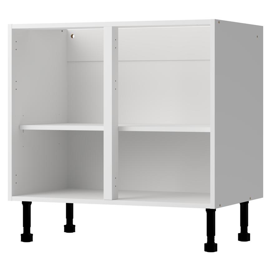 White 720mm x 900mm x 575mm Flat Pack Base Cabinet