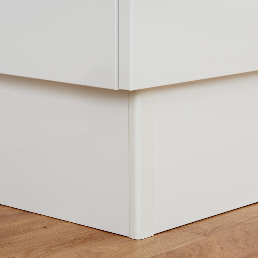 White Plinth Corner Protector Clip