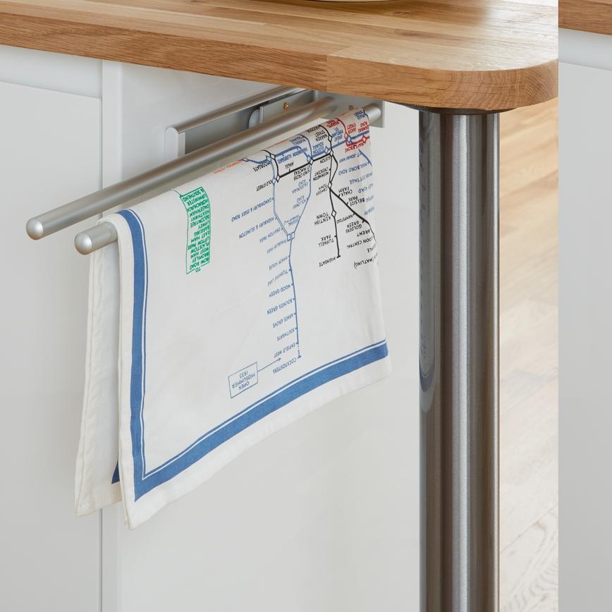 Brushed Aluminium Towel Rail