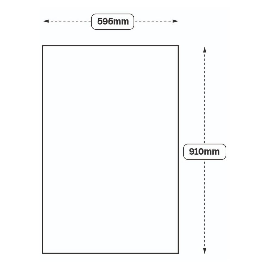 Base Decor End Line Drawing 910mm