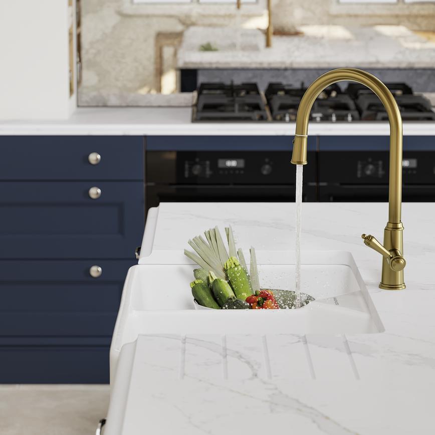 Elmbridge Navy & Porcelain Sink & Tap