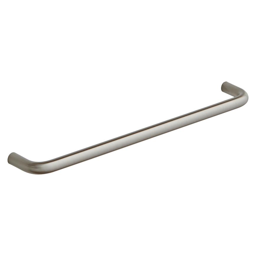 Thin Brushed Stainless Steel D Cupboard Handle 198mm