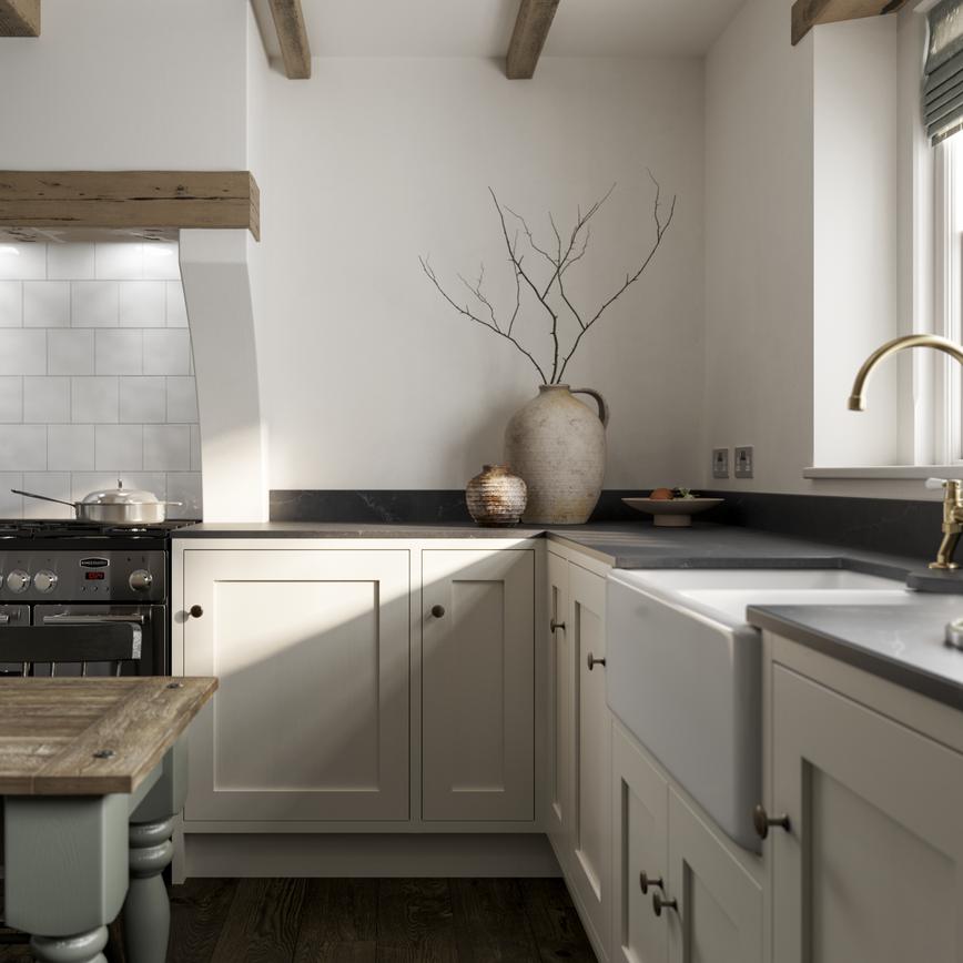 Chilcomb Porcelain In-Frame Corner Cameo