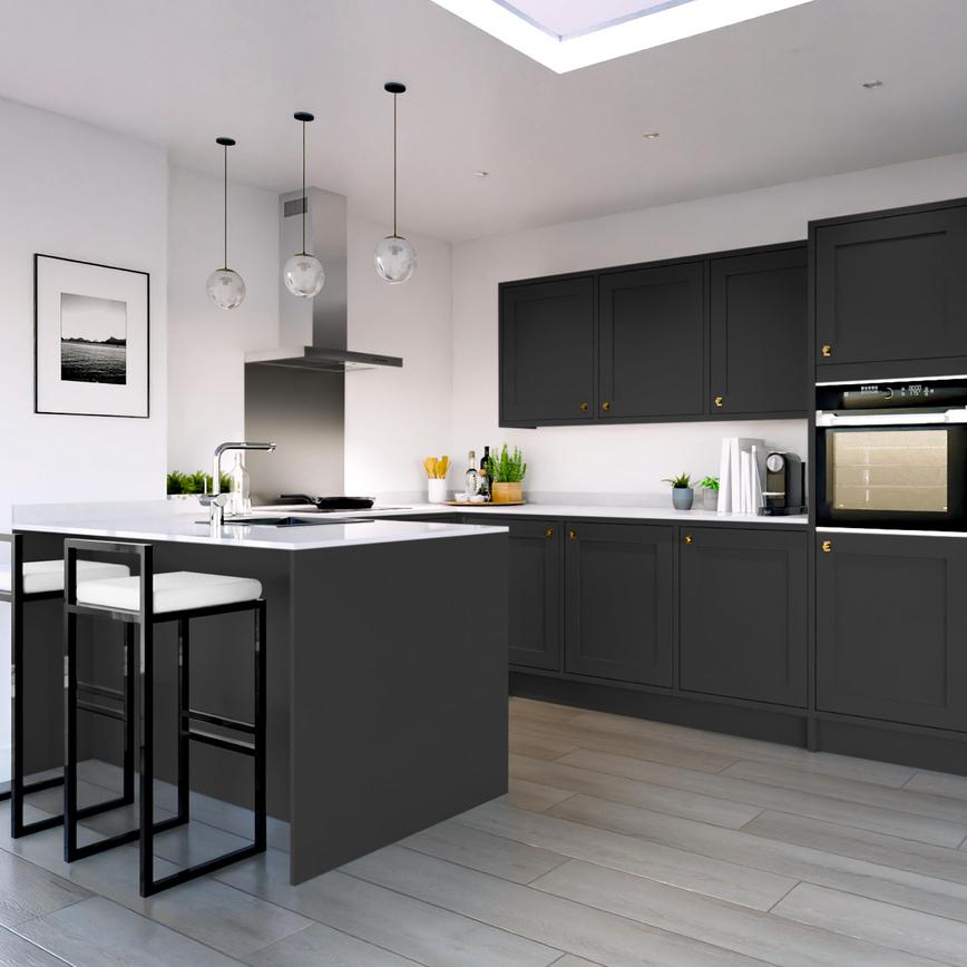 Chilcomb Super Matt Charcoal Inframe Peninsula