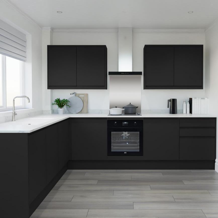 Clerkenwell Super Matt Charcoal EKES L Shaped Main Set Shot