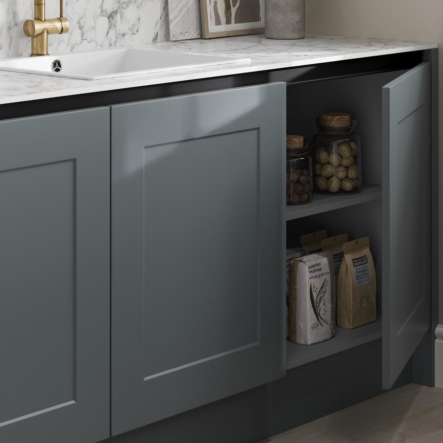 Chelford Dusk Blue Handleless Cabinet