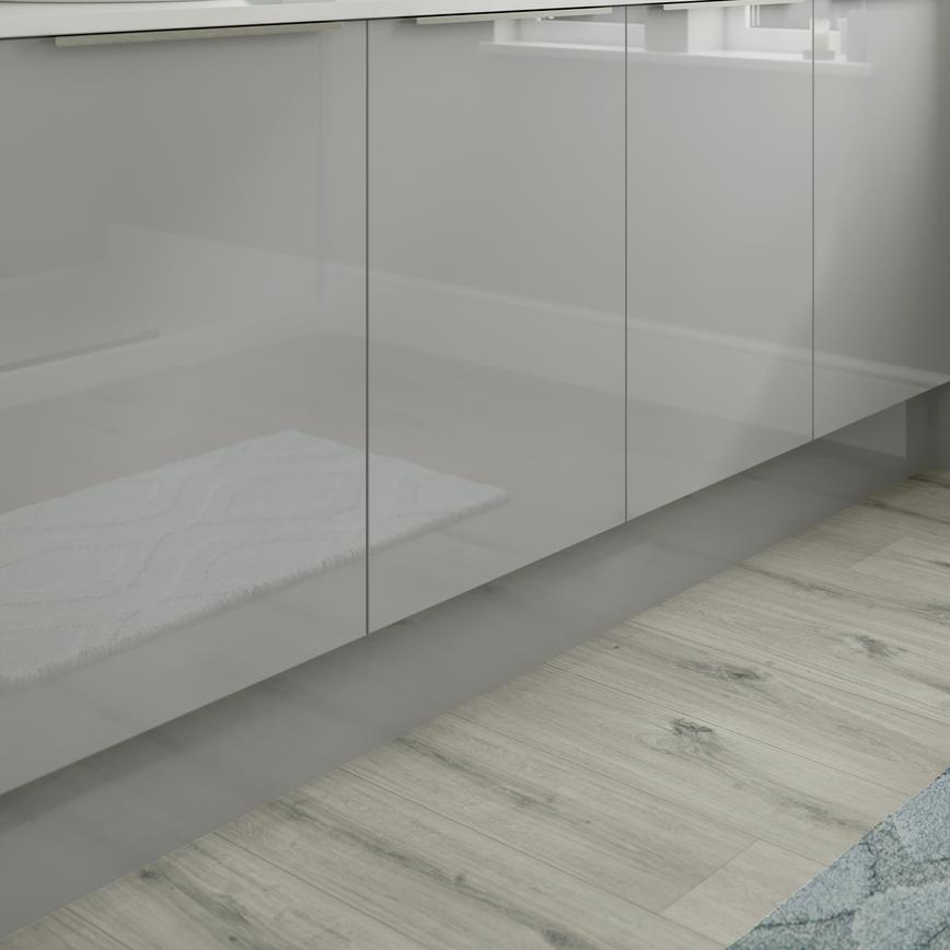 Hockley Mirror Gloss Dove Grey Bathroom Frontal