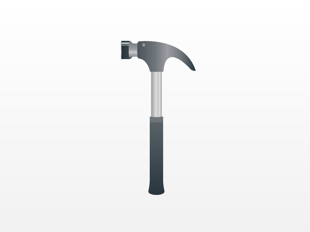 Illustration artwork for a hammer